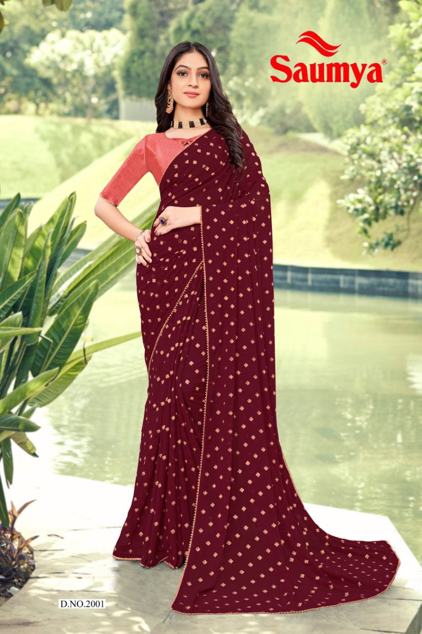Ishita Saumya Fancy Festive Wear Wholesale Designer Sarees